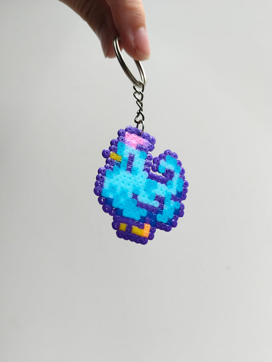 Blue Chicken Sprite Keyring