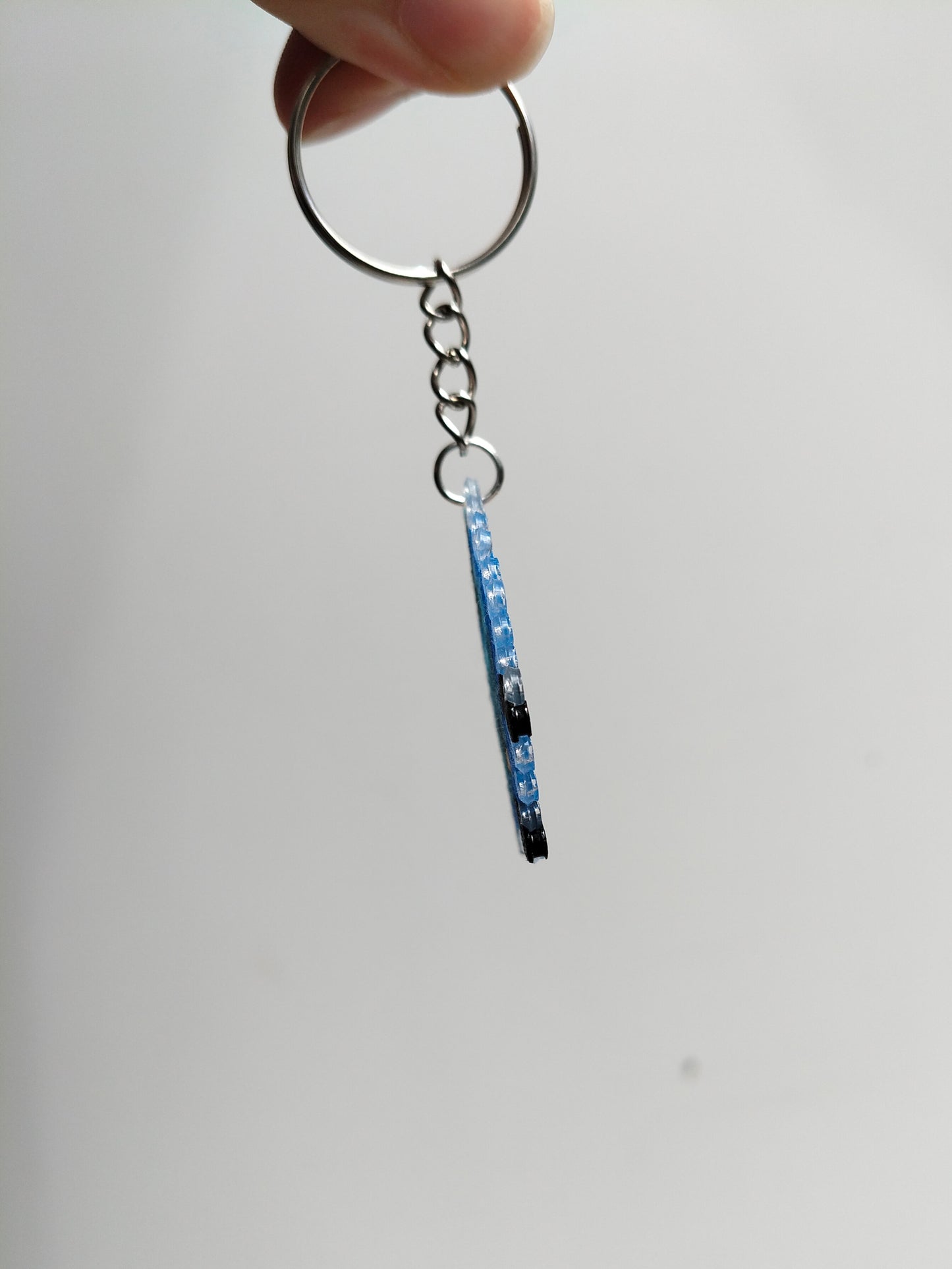 Blue Junimo Sprite Keyring