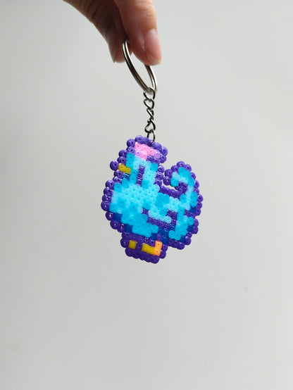 Blue Chicken Sprite Keyring