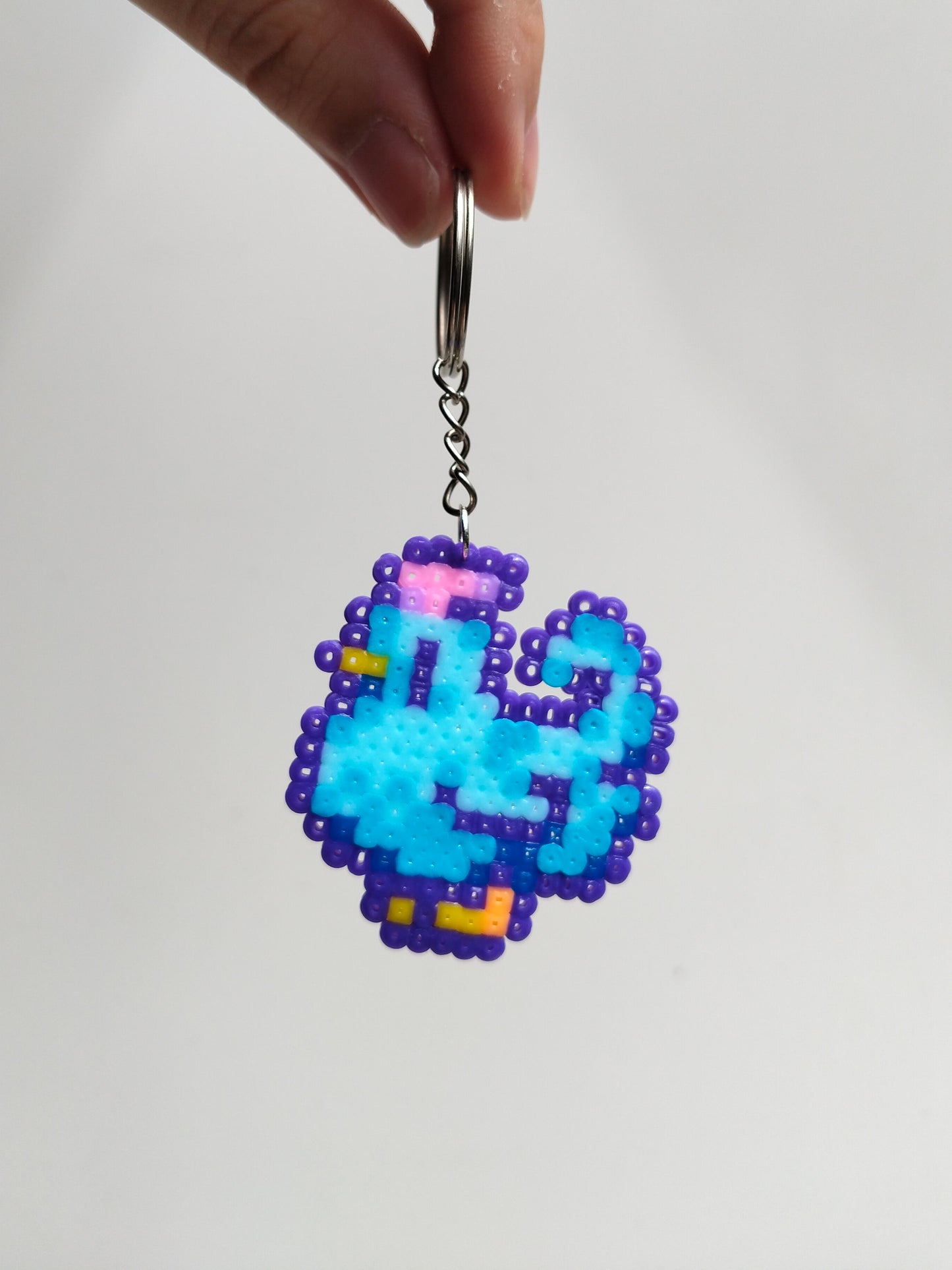 Blue Chicken Sprite Keyring