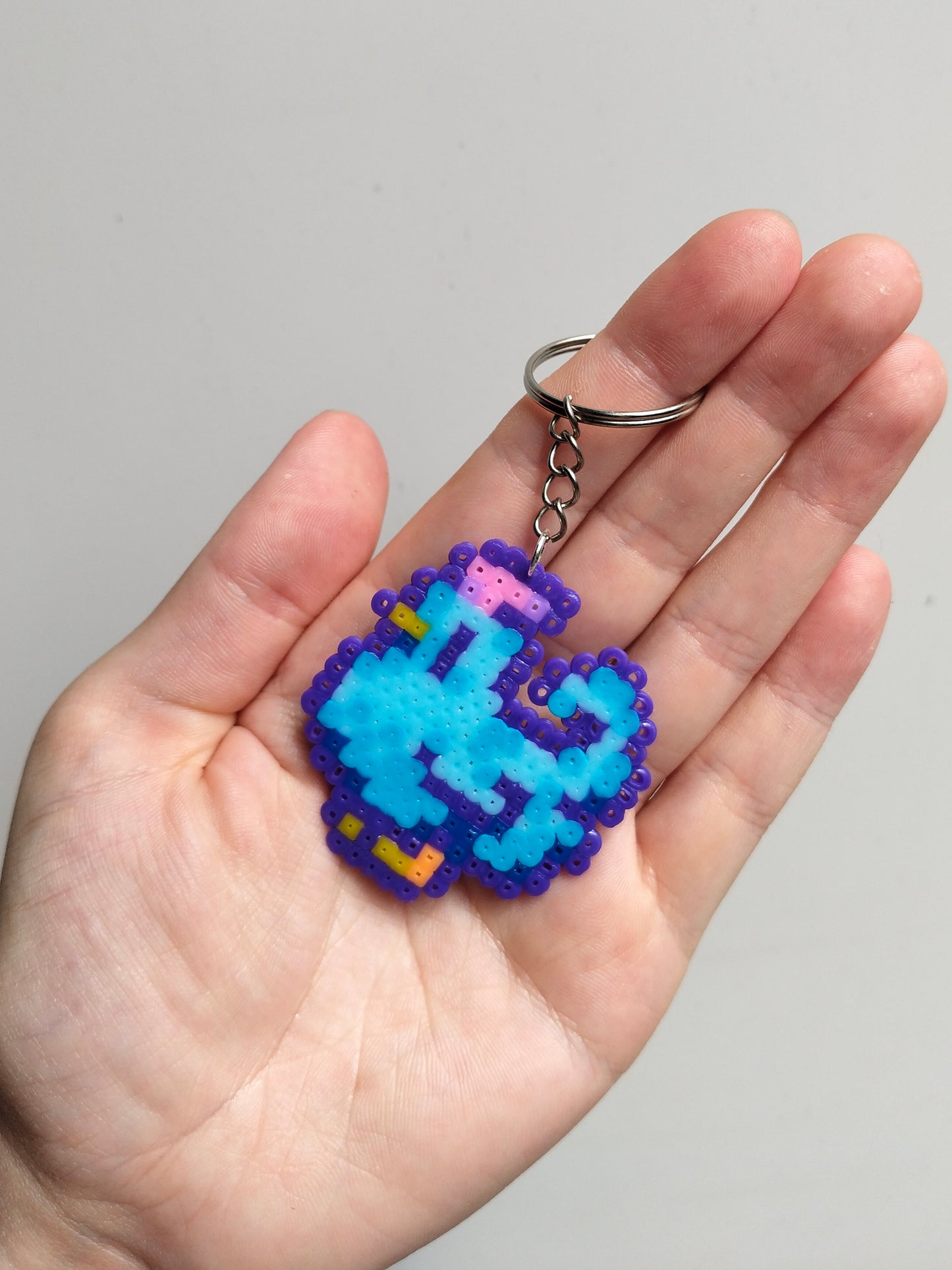 Blue Chicken Sprite Keyring