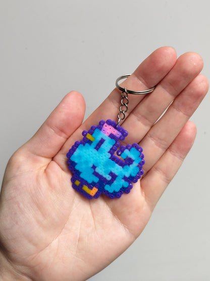 Blue Chicken Sprite Keyring
