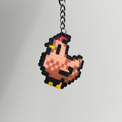 Brown Chicken Sprite Keyring