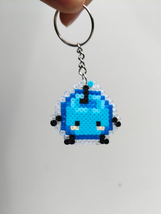 Blue Junimo Sprite Keyring