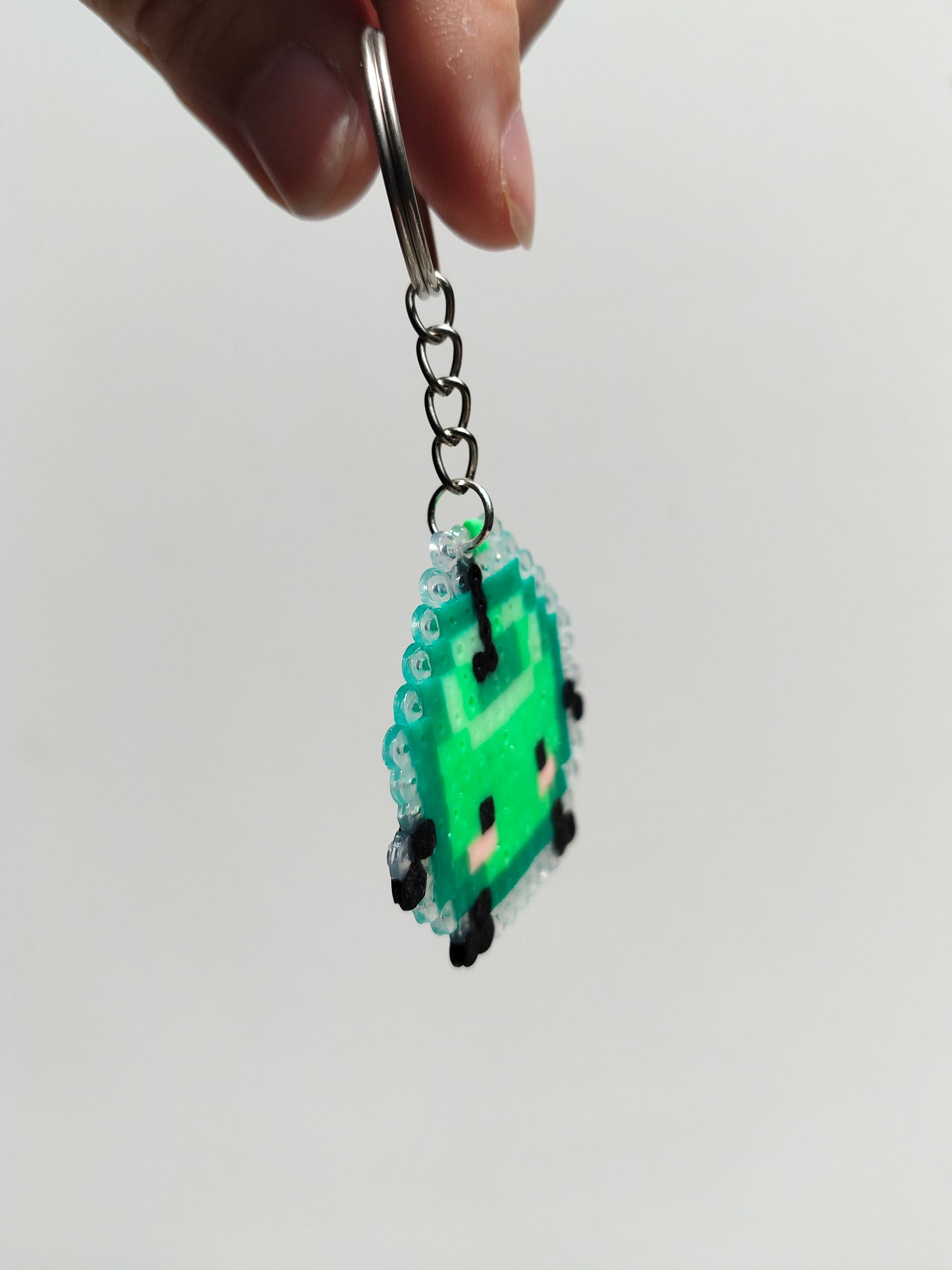 Green Junimo Sprite Keyring