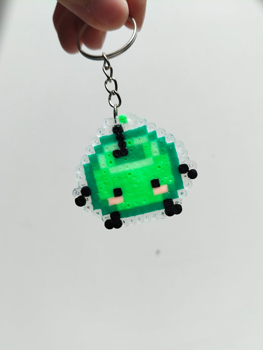 Green Junimo Sprite Keyring