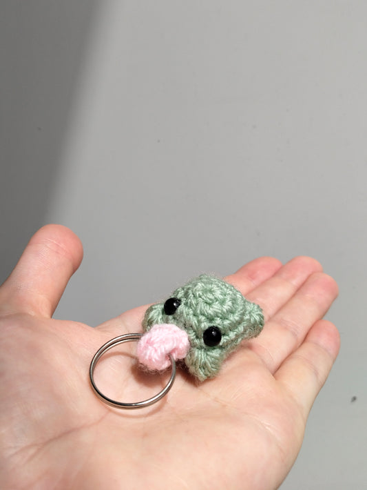 Mini Tongue Frog Keyring
